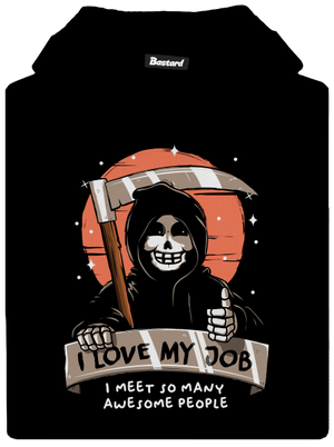 I love my job gyerek kenguruzsebes pulóver Black