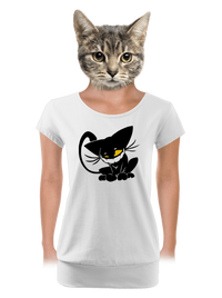 női póló elasztikus alsó szegéllyel