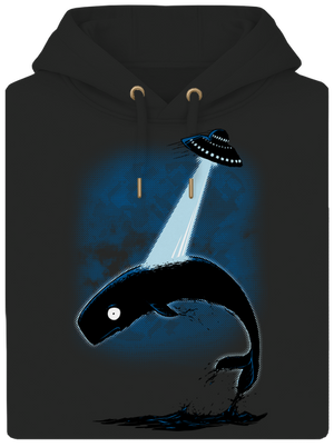 Big fish unisex prémium pulóver Dark Black