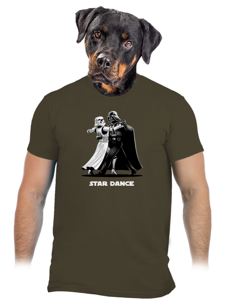 Star dance férfi póló Urban Khaki