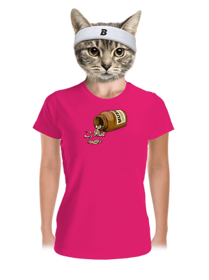 Music Pills női sportpóló Neon Pink