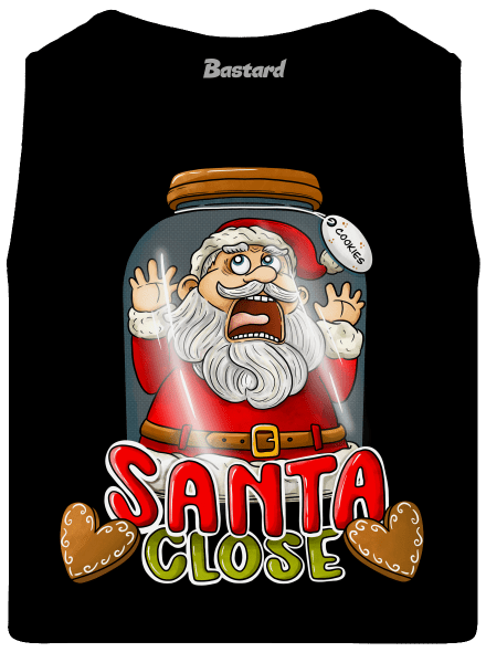 Santa Close férfi trikó Black