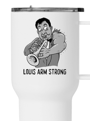 Louis Armstrong termosz bögre White