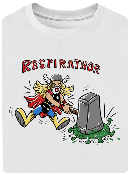 Respirathor unisex túlméretezett póló White