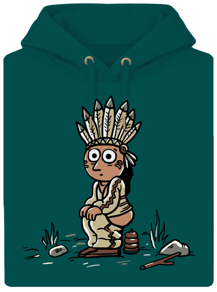 Indián unisex prémium pulóver Emerald Green