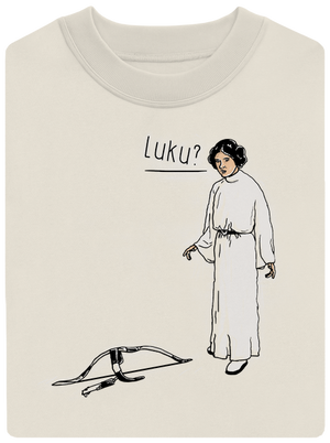 Luke és Leia unisex crewneck Off White