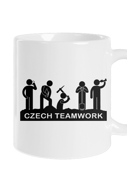 Czech Teamwork hagyományos bögre White