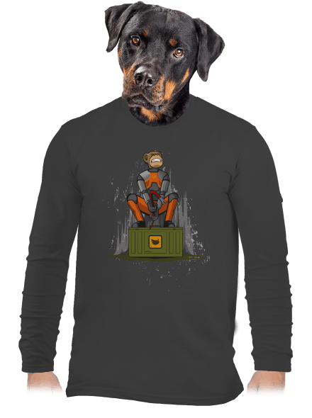 Ape-Life férfi hosszú ujjú póló Dark Grey