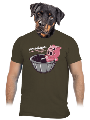 Formában férfi póló Urban Khaki