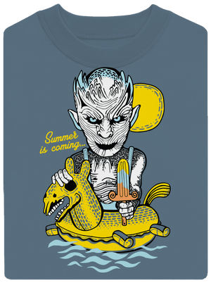 Summer is coming 2 unisex crewneck Nordic Blue