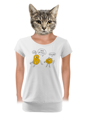 női póló elasztikus alsó szegéllyel