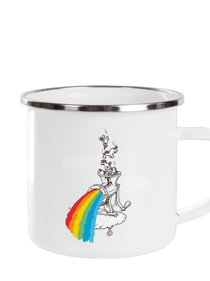 Hogyan készül a szivárvány pléhbögre White