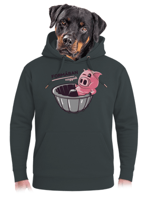 Formában unisex prémium pulóver Charcoal