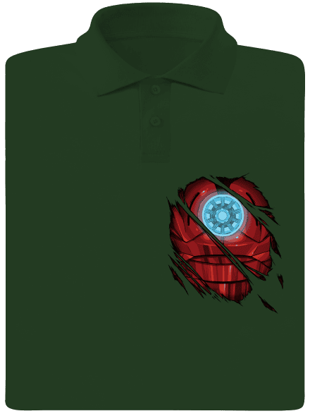 Ironman férfi pólóingek Bottle Green Mal