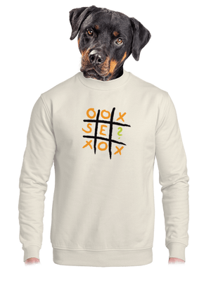 Piškvorky unisex crewneck Off White