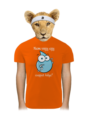 Nem vagy egy cseppet hülye? gyerek sport póló Neon Orange