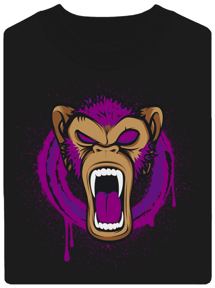 Ape face unisex crewneck Black