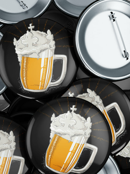 Sörkirály kitűző