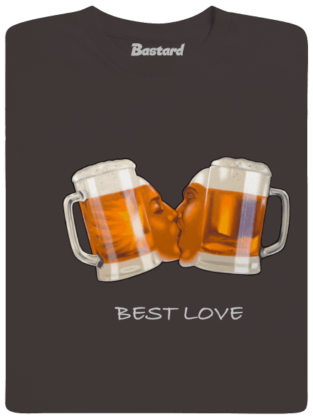 Best love férfi hosszú ujjú póló Bear Brown