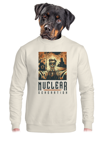 Nuclear generation unisex crewneck Off White