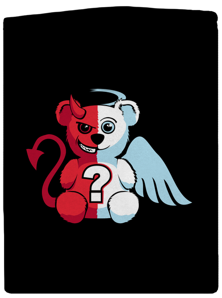 Angyal vagy ördög cipzáras női pulóver Black