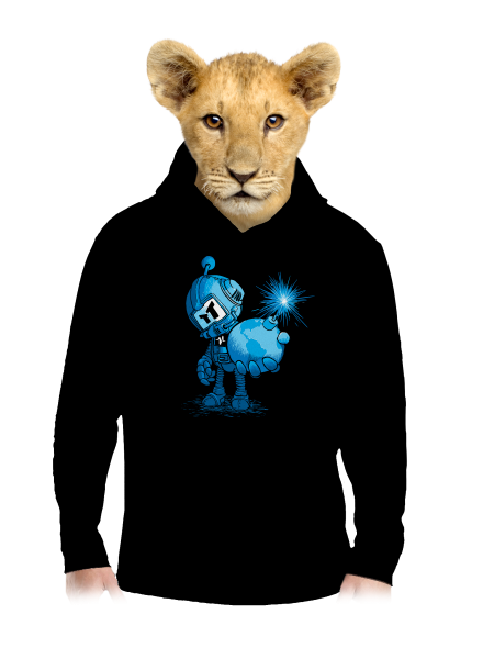 Időzített bomba gyerek kenguruzsebes pulóver Black