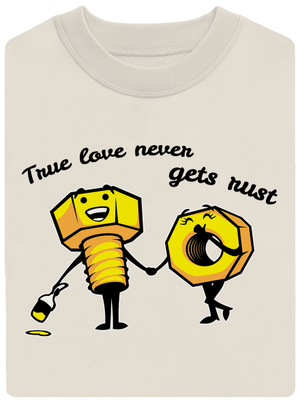 True love unisex crewneck Off White