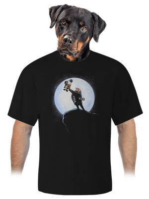 Minyon király unisex túlméretezett póló Black