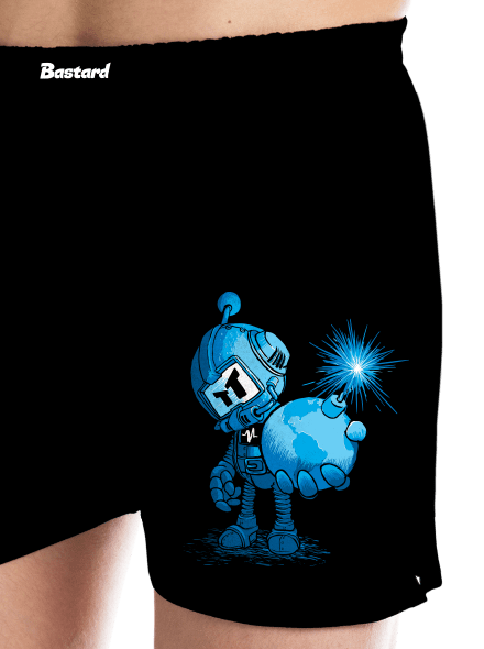 Időzített bomba férfi alsó nadrág Black