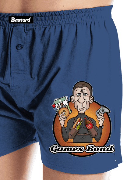Games Bond férfi alsó nadrág Blue