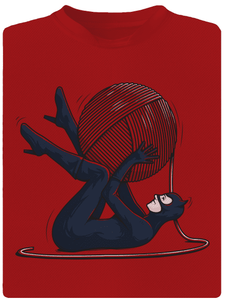 Catwoman férfi sportpóló Red Mal