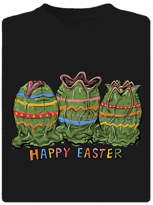 Happy easter gyerek sport póló Black