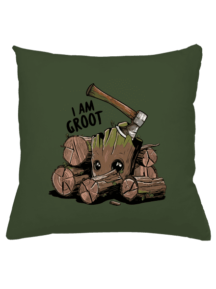 I Am Groot párna Olive Green