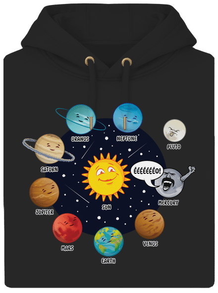 Mercury unisex prémium pulóver Dark Black