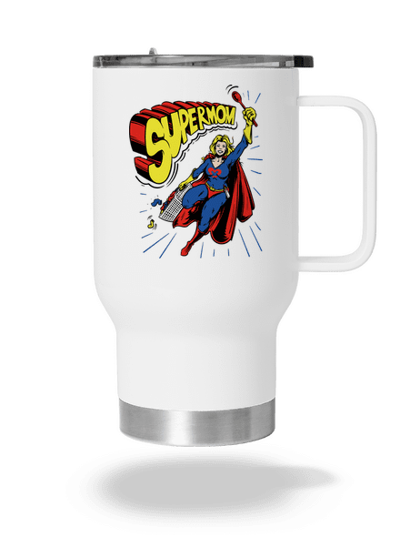 Supermom termosz bögre White