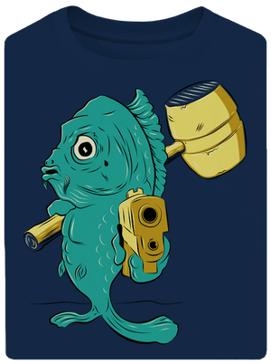 Utolsó karácsony este unisex túlméretezett póló Midnight Blue