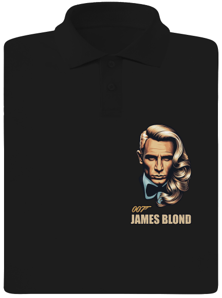 James Blond férfi pólóingek Black