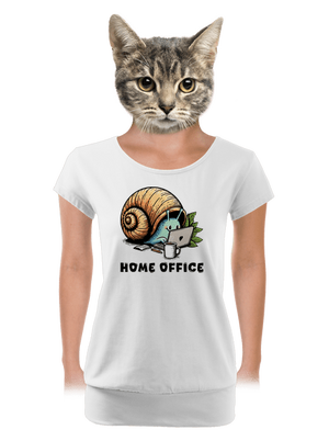 Sneka home office női póló elasztikus alsó szegéllyel White