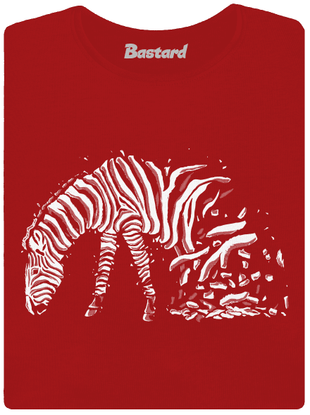 Zebra szerelem prémium női póló Red Mal