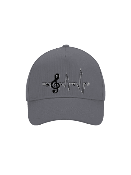 A zene az életem baseballsapka Graphite grey