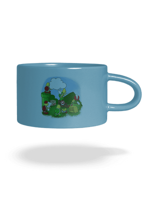 Hogyan építsünk fel egy új szintet macaron bögre Blue Macaron