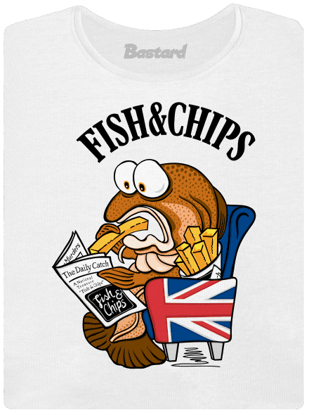 Fish and chips női póló White