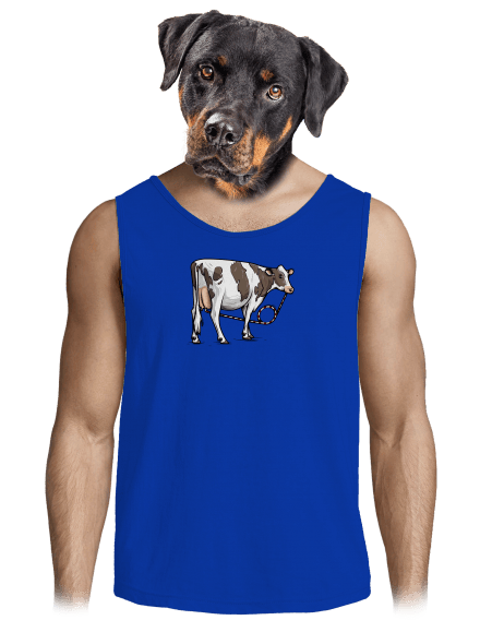 Cow drink férfi trikó Royal Blue