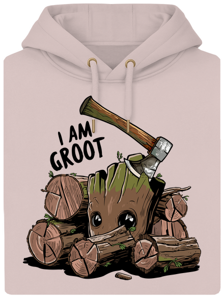I Am Groot unisex prémium pulóver Rose Chalk