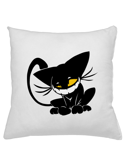 Evil cat párna White