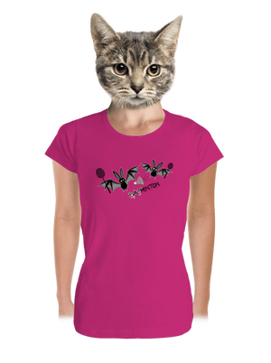 Batminton prémium női póló Magenta