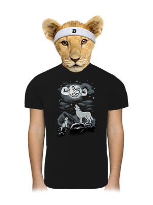 Farkas ária gyerek sport póló Black