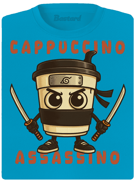 Cappuccino Assasino – Italian Brainrot női sportpóló Blue Atol