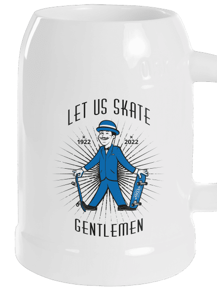 Let us skate söröskorsó White