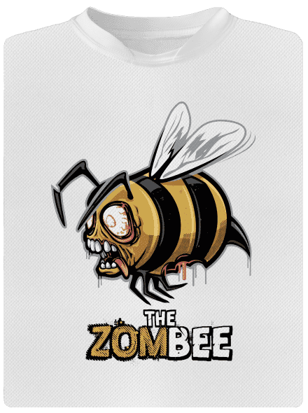ZomBee - sárga férfi sportpóló White
